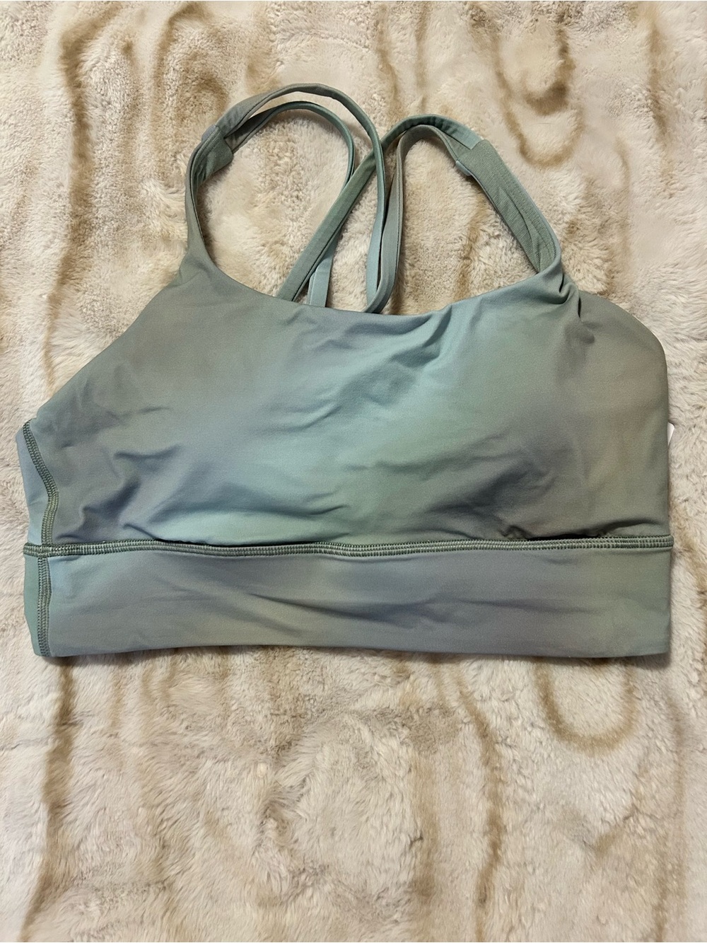NWT lululemon athletica Light Sage Green Energy Longline Bra